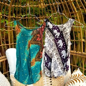 Bundle / 2-pack of boho tanks from Thailand